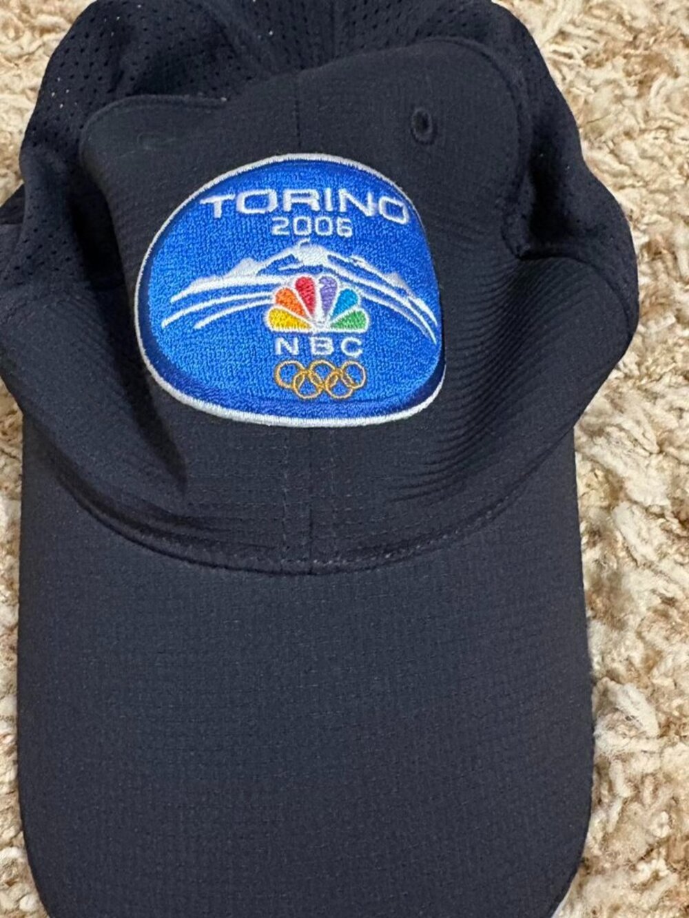 🔥 Nike Black 2006 Olympics Hat Cap Mens Athletics Vintage Adjustable
